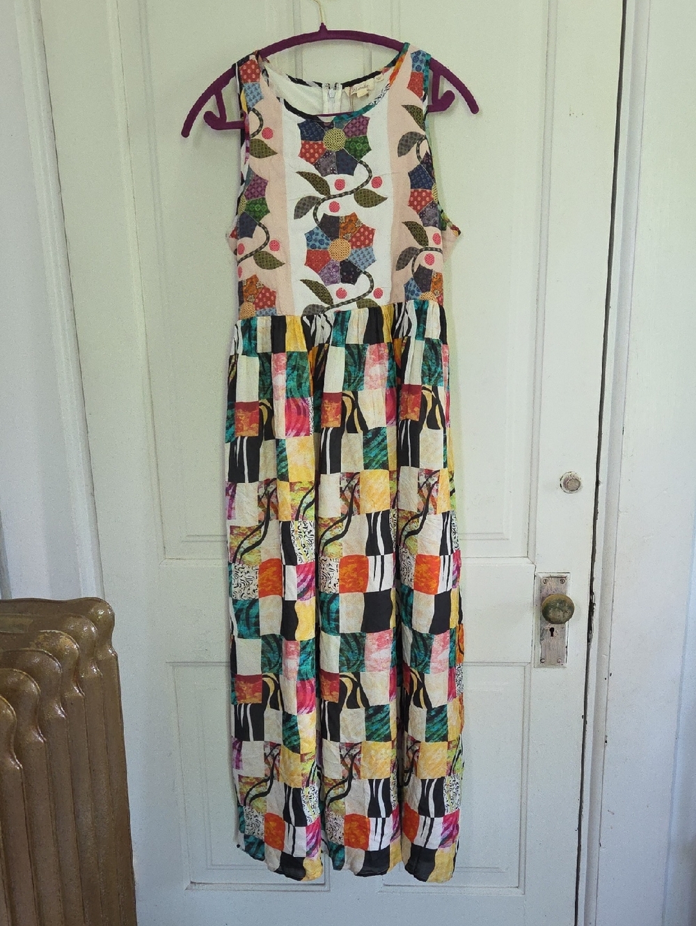 Anthropologie Let Me Be Quilted Patchwork Maxi Dress - Picture 3 of 11